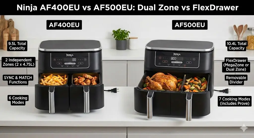 Ninja AF400EU vs AF500EU