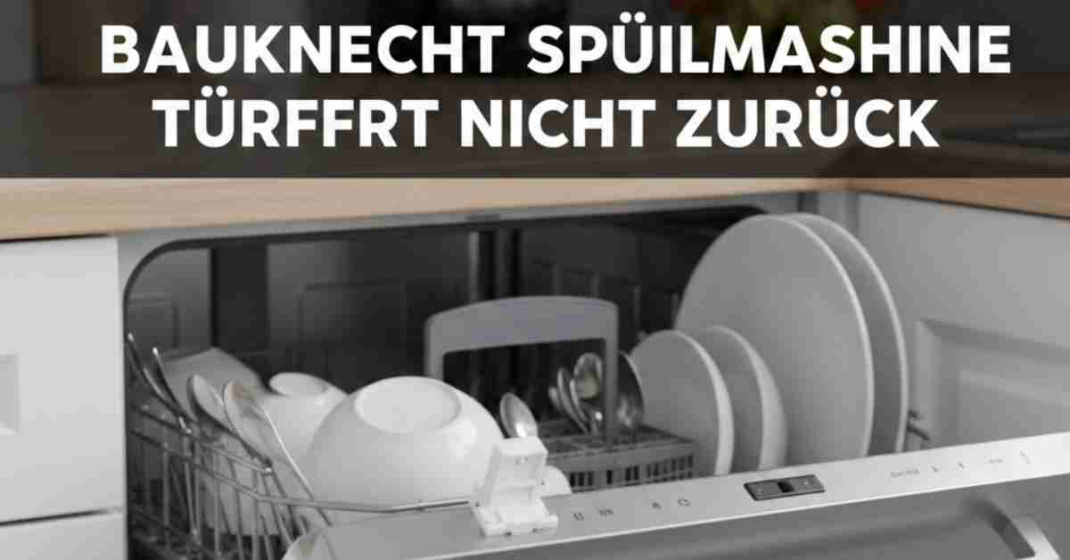 Bauknecht Spülmaschine Türöffner fährt nicht zurück – Hilfe!