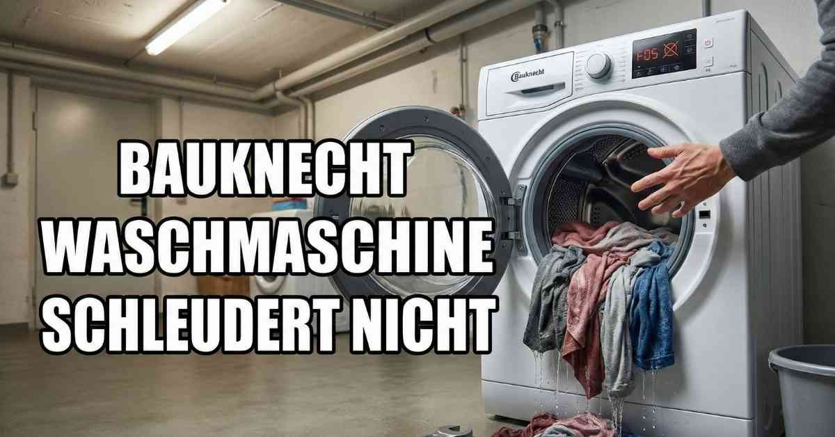 Bauknecht Waschmaschine schleudert nicht