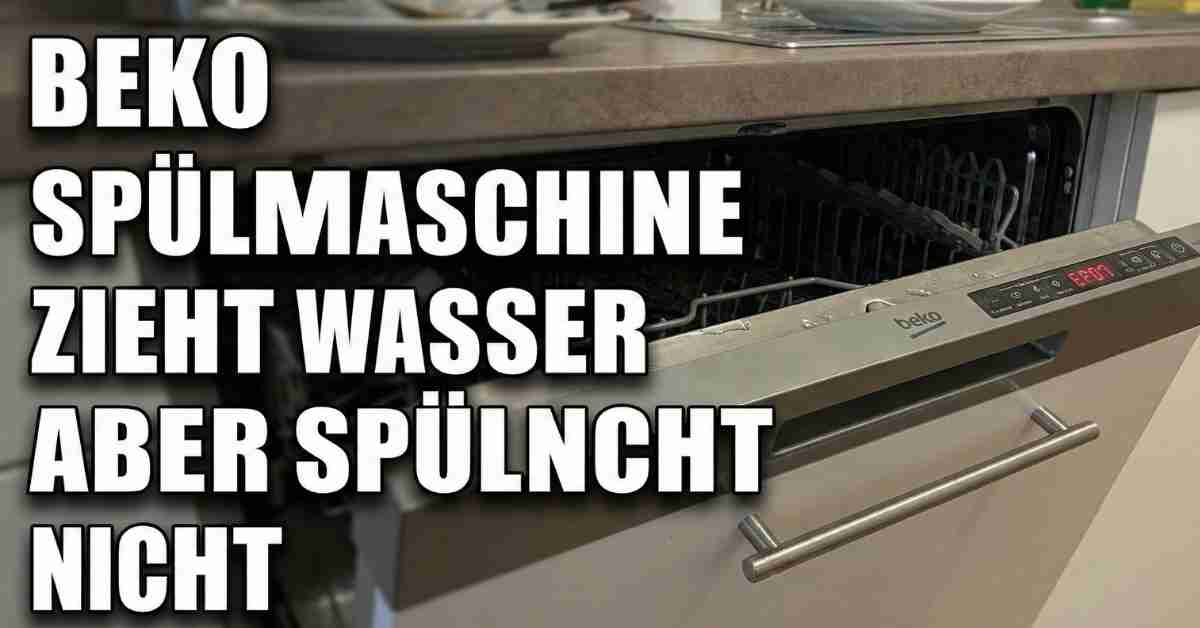Beko Spülmaschine zieht Wasser aber spült nicht