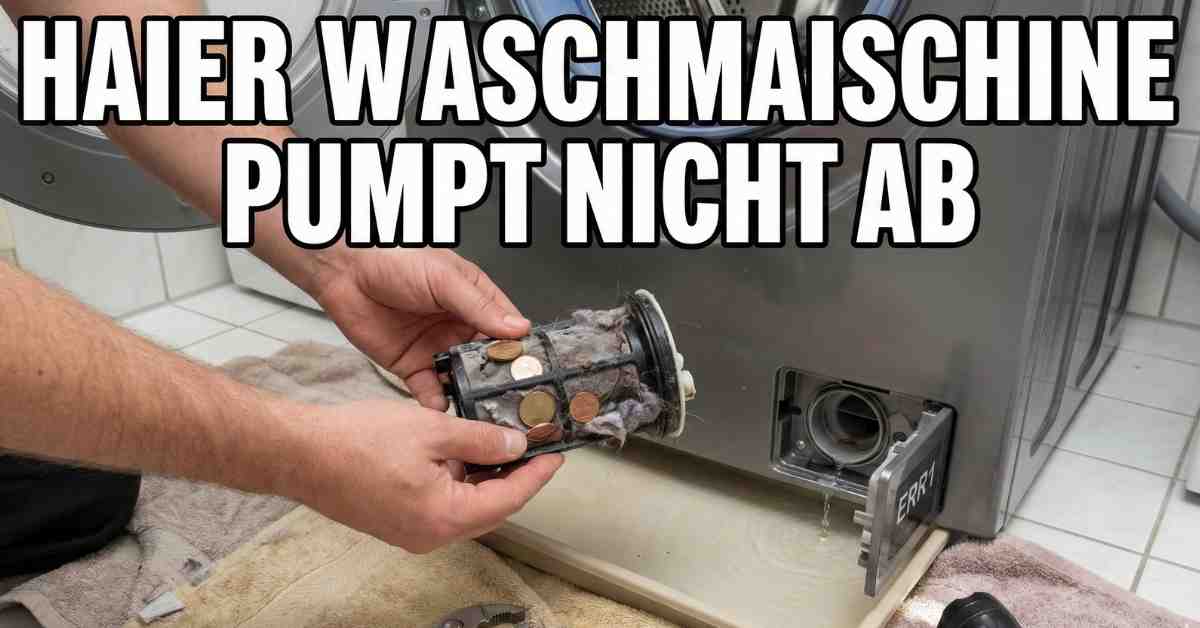 Haier Waschmaschine pumpt nicht ab – 5 Tipps