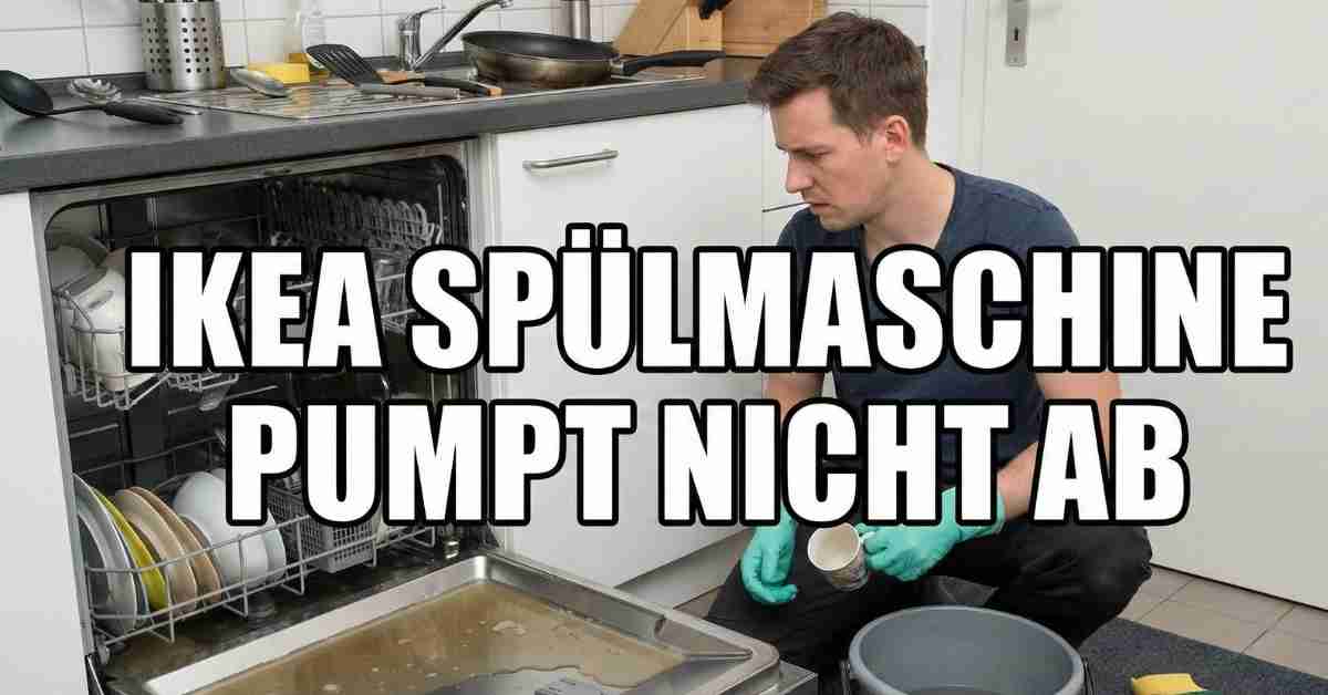 IKEA Spülmaschine pumpt nicht ab Meine Tipps für Sie