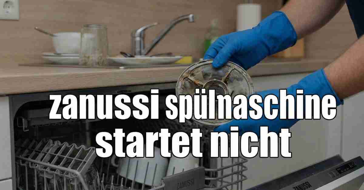 Meine Zanussi Spülmaschine startet nicht