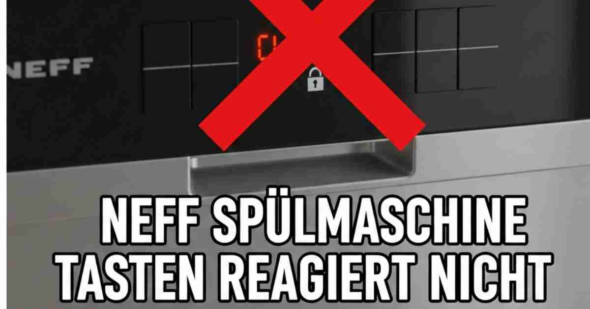 Neff Spülmaschine Tasten reagiert nicht Die Lösung