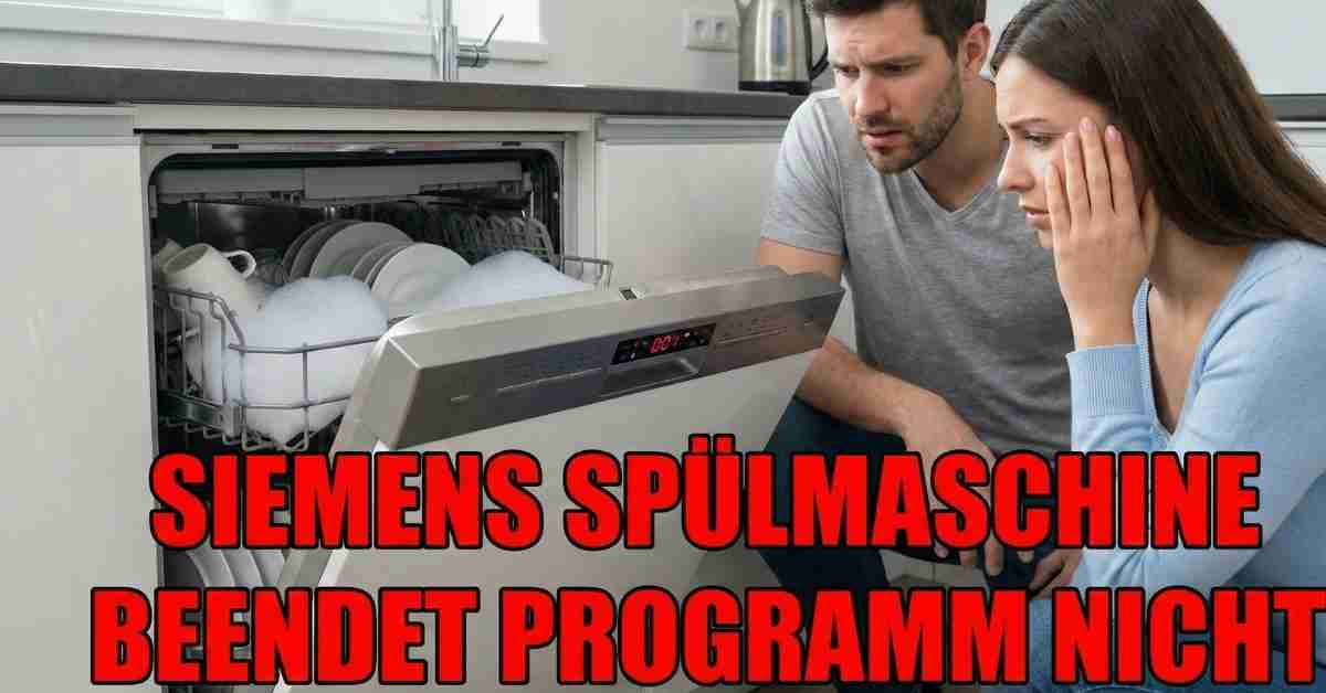 Siemens Spülmaschine beendet Programm nicht!