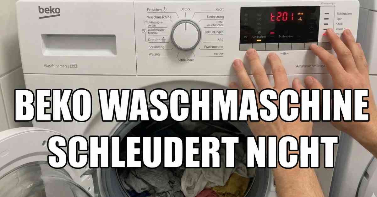 beko waschmaschine schleudert nicht