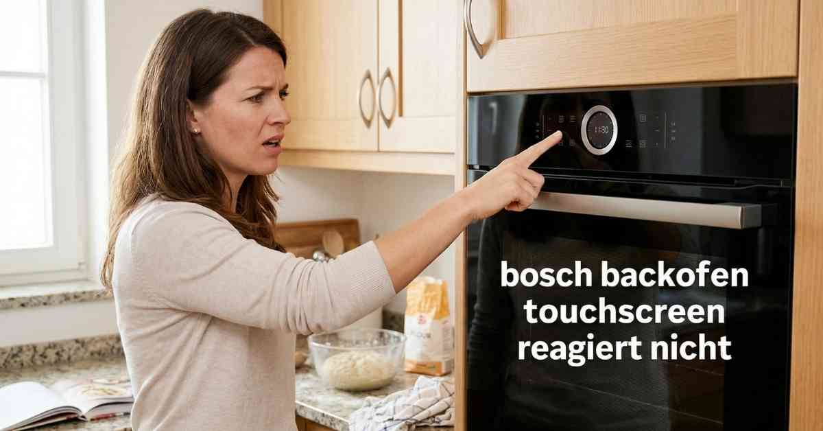 Bosch Backofen Touchscreen reagiert nicht Meine Tipps