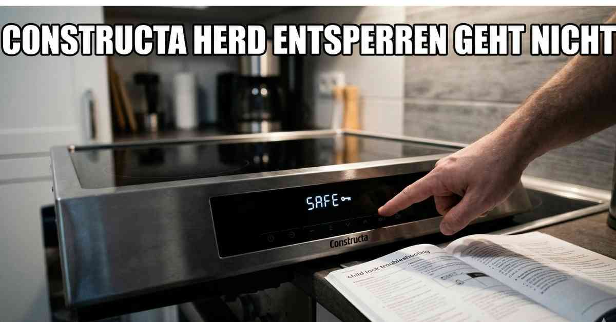 Hilfe, Constructa Herd entsperren geht nicht mehr