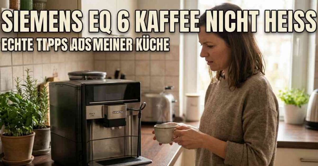 Hilfe, Siemens EQ 6 Kaffee nicht heiß! So geht es.