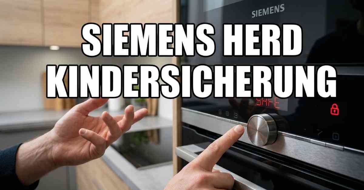 Hilfe, Siemens Herd Kindersicherung geht nicht aus
