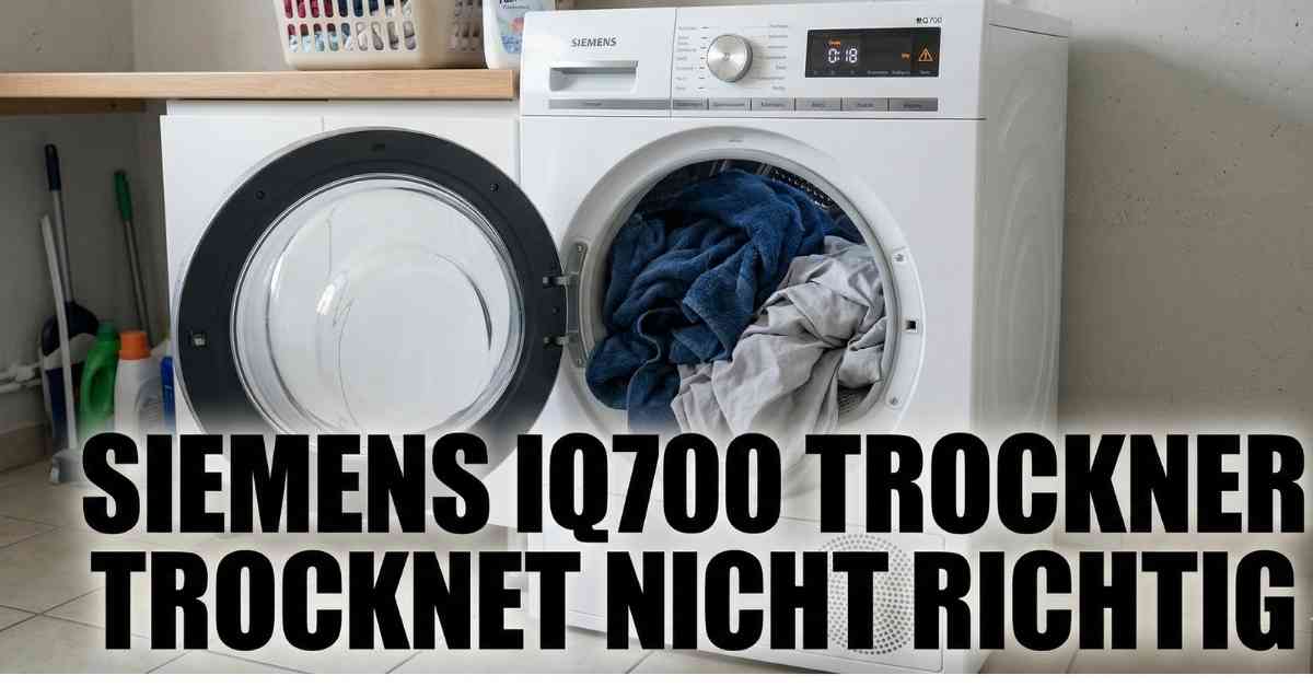 Hilfe, Siemens iQ700 Trockner trocknet nicht richtig gelöst