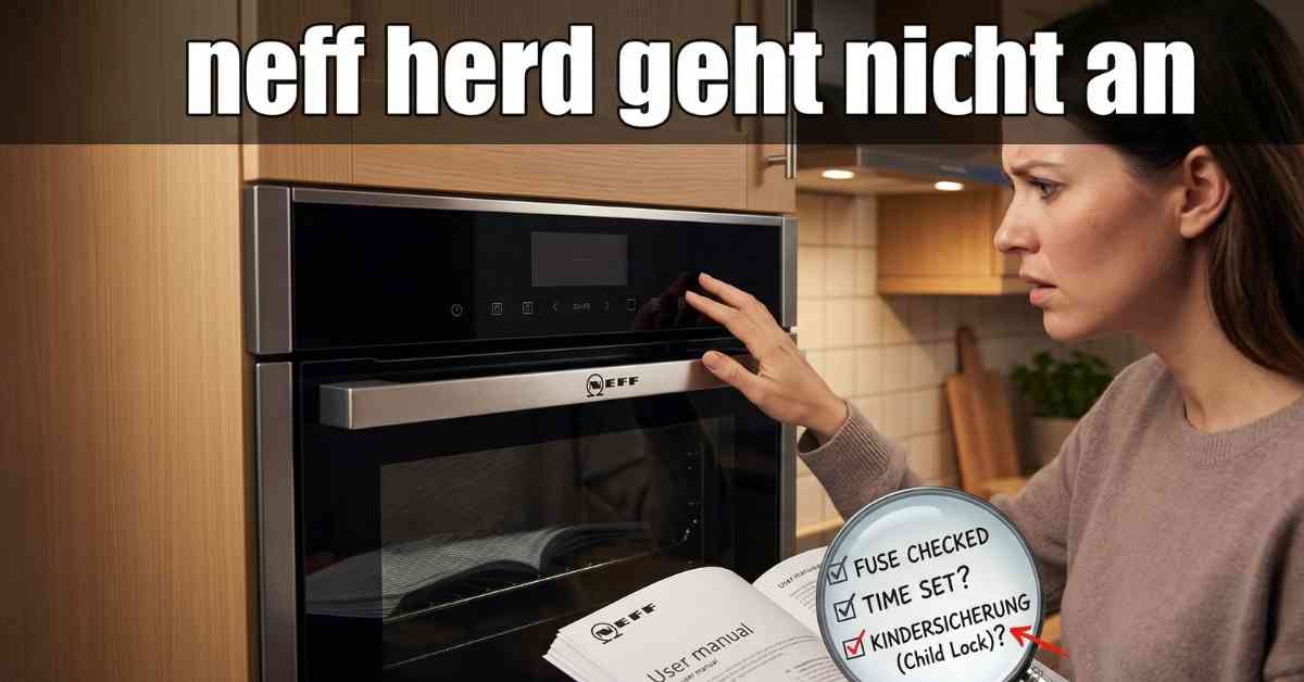 Hilfe, mein Neff Herd geht nicht an Meine Tipps