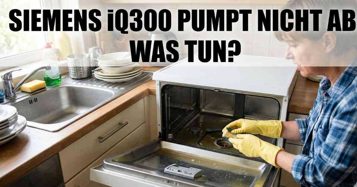 Mein Siemens iQ300 pumpt nicht ab Tipps für Sie