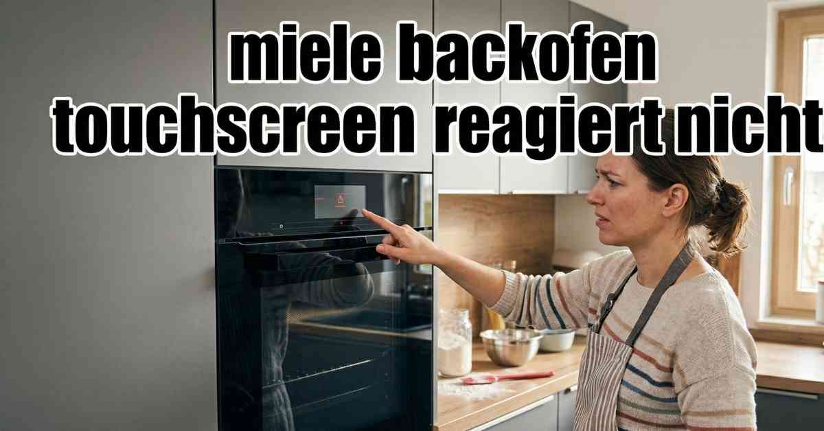 Miele Backofen Touchscreen reagiert nicht Die Lösung