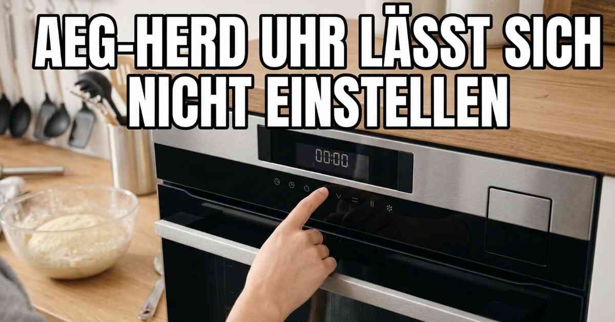 Oh nein, AEG-Herd Uhr lässt sich nicht einstellen!