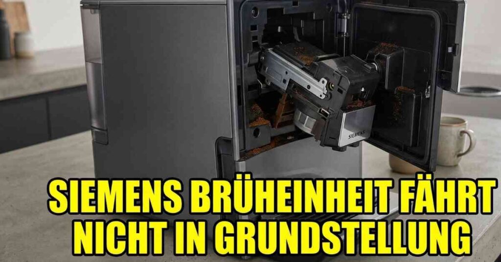 Siemens Brüheinheit fährt nicht in Grundstellung Lösung
