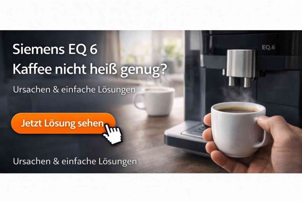 Siemens EQ 6 Kaffee nicht heiß genug