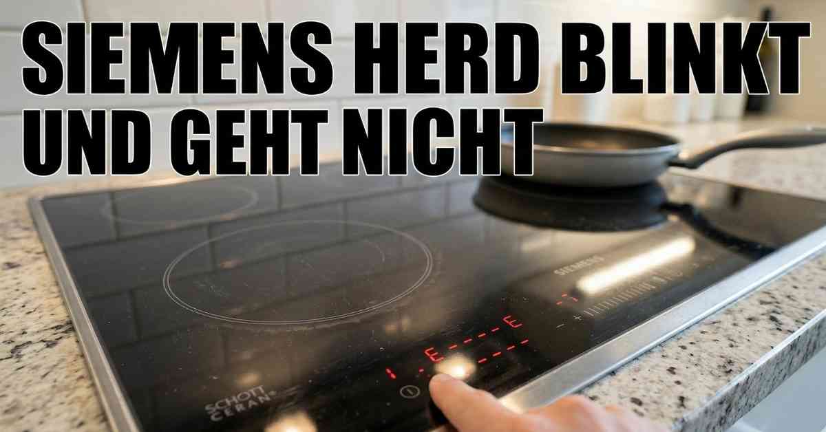 Siemens Herd blinkt und geht nicht Hilfe für Sie