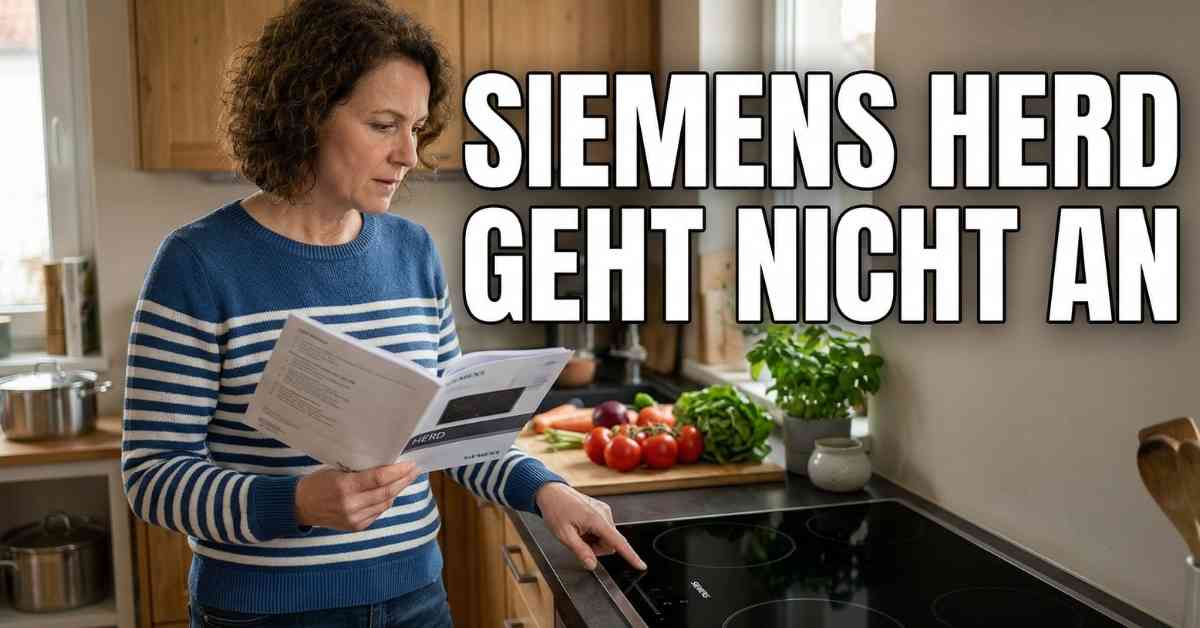 Siemens Herd geht nicht an So helfe ich mir selbst