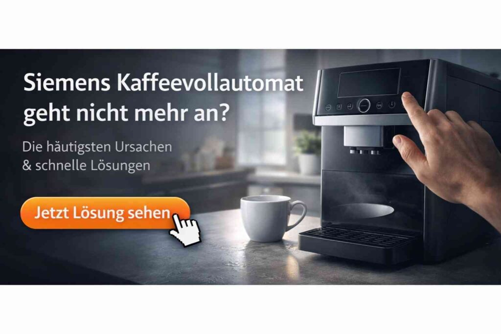 Siemens Kaffeevollautomat geht nicht mehr an