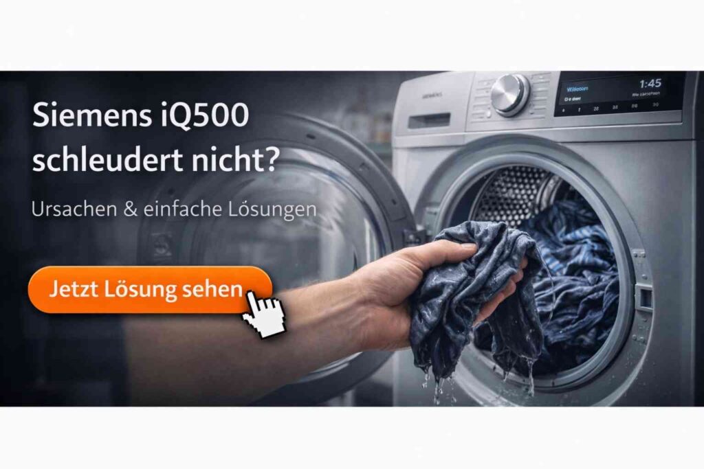 Siemens iQ500 schleudert nicht