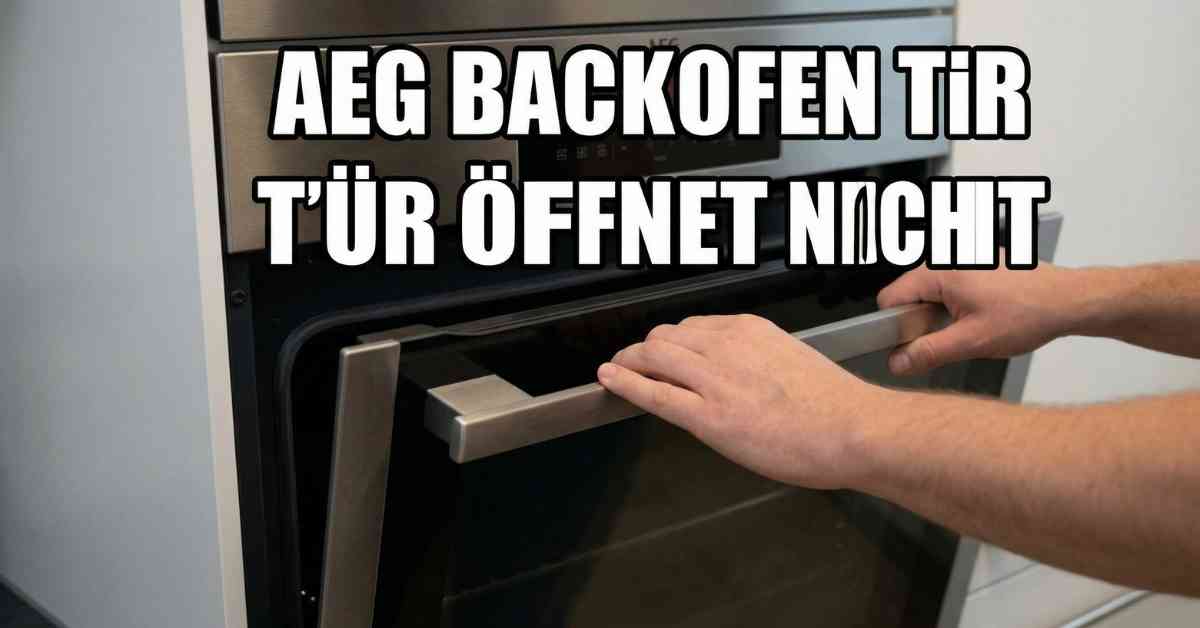 Tipp AEG Backofen Tür öffnet nicht – Meine Lösung