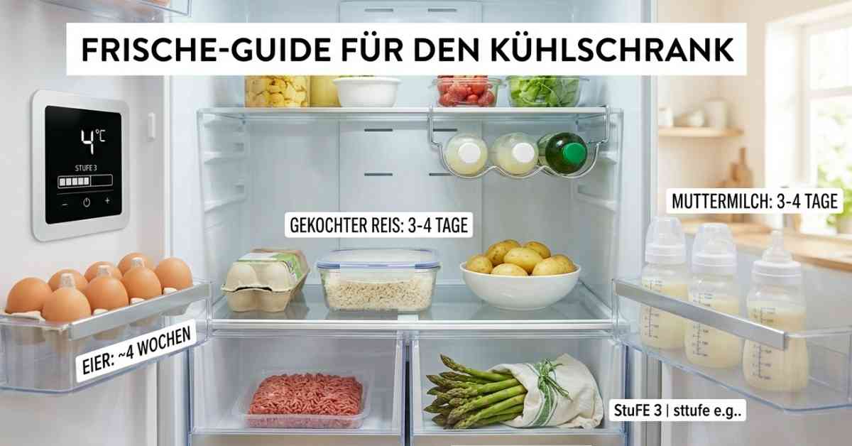 Wie lange halten Lebensmittel im Kühlschrank frisch